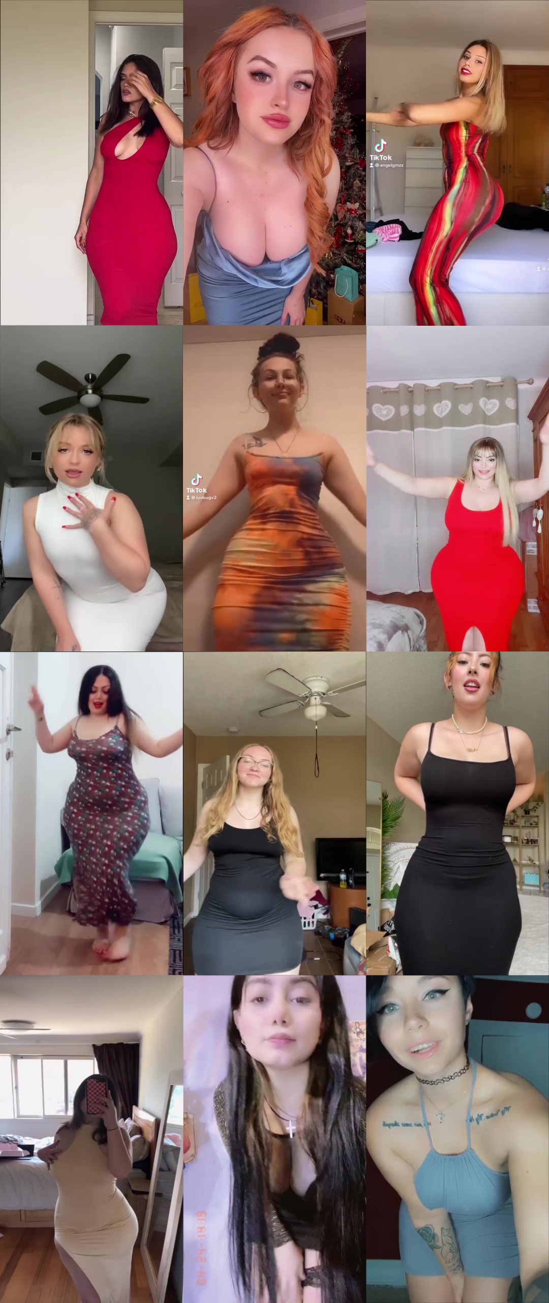 Curvy TikTok Girls in Sexy Dresses Part 2 - Booty of the Day